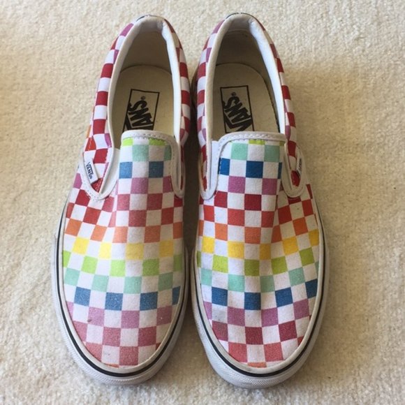 Vans Shoes - #761 Unisex Vans Checkered Color Slip-on